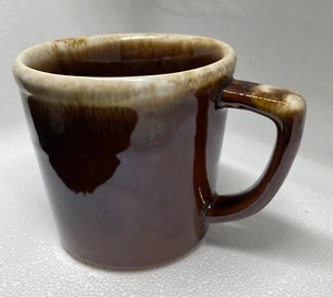 McCoy USA Brown Drip Glaze Coffee Mug Cup D Handle Mid Century Vintage - Picture 1 of 6