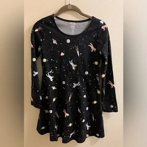 Wonder Nation Unicorn Galaxy Planets Dress-Size 10-12 Plus - Picture 1 of 5