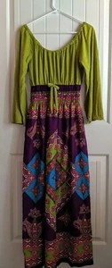 Stunning Vintage Midi Dress, large 1970s - Picture 1 of 9