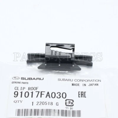 GENUÍNO FABRICANTE DE EQUIPAMENTO ORIGINAL SUBARU IMPREZA 1993-01 RETENTOR DE CLIPE CENTRAL DE MOLDAGEM DE TELHADO 91017FA030 - Imagem 1 de 4