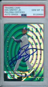 Ken Griffey Jr 1997 Pinnacle Epix Green Autograph PSA DNA Gem Mint 10 Auto - Picture 1 of 2