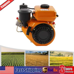 4 Stroke Small Diesel Engine Single Cylinder Air-cooling Manual Start Motor - Picture 1 of 14