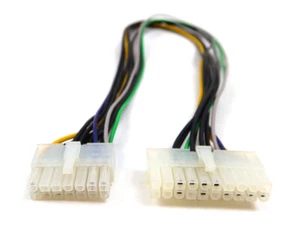 LOT OF 10 MOLEX 17.7" 20-PIN TO 14-PIN PSU MAIN POWER SUPPLY ATX ADAPTER CABLE - Picture 1 of 1