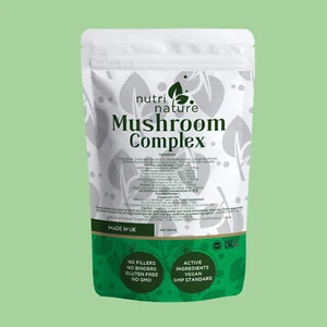 Mushroom Complex Lions Mane, Reishi ,Shitake, Chaga, Cordyceps Maitake 12,200mg - Picture 1 of 15