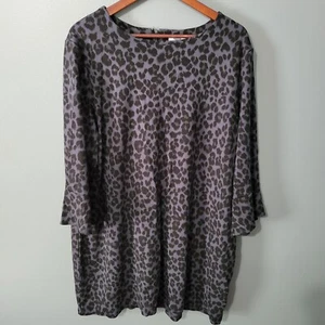 Old Navy Dress Size XXL Animal Print Career Office Womens Zip Back Feminine - Picture 1 of 15