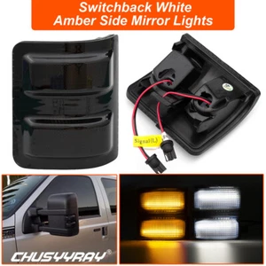 Side Mirror Turn Signal Light Lens Smoke For Ford F250 F350 F450 Super Duty - Picture 1 of 12