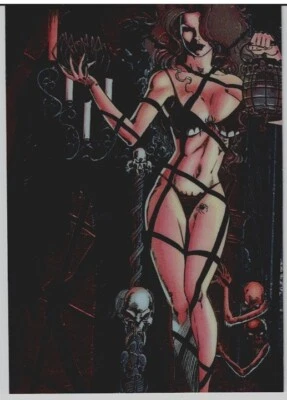 LADY DEATH SERIES 2 CHROMIUM STICKER CARD 77 - Image 1 of 2