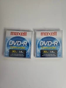 DVD-R Camcorder Discs 2 Disks 30 min 1.4GB - Sealed - Photo 1 sur 2