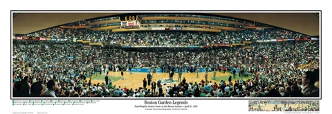 NBA Basketball Celtics 1995 Boston Garden Legends Panoramic Poster 3004 Cover