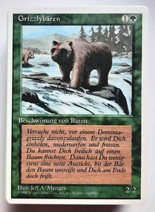 ►GRIZZLYBÄREN ►UNLIMITIERT 1995 4.ED ►NM GRÜN ►MAGIC GATHERING MTG Grizzly Bears - Bild 1 von 2