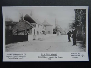 London Ealing GREENFORD Oldfield Lane c1910 RP Postcard by Pamlin Repro F5 - Picture 1 of 2