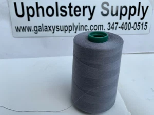 Tex40 RAIL GREY #32085 100% Spun Polyester Cone 6000Y, sold by 3 spools. - Picture 1 of 8
