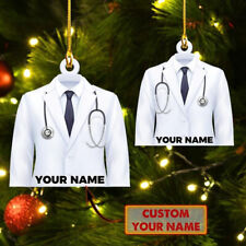 Doctor White Shirt Custom Shaped Ornament