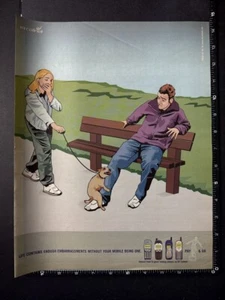 BT CELLNET - VINTAGE PHONES DOG 15x11' 2000 Poster Size Advert L351 - Imagen 1 de 1