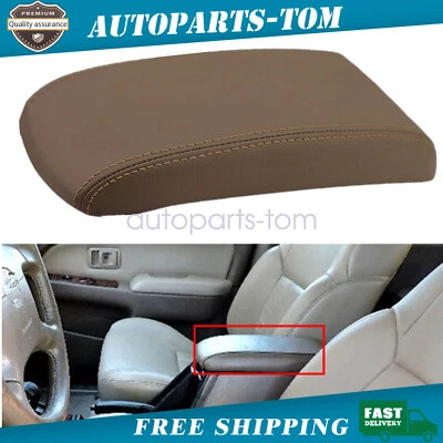 Para Toyota 4Runner SR5 1996-2002 Cuero Consola Central Tapa Apoyabrazos Cubierta Tostado Foto 1 de 4