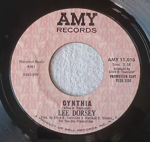 Lee Dorsey - Cynthia / I Can't Get Away - Amy Promo 45rpm - Picture 1 of 2