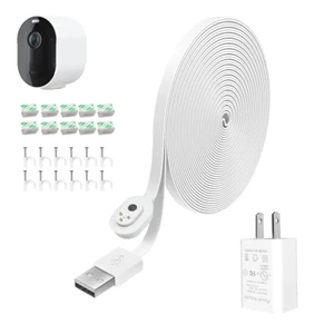 Adaptador de corriente de 20 pies y cable de carga magnético para Arlo Pro 3/Pro 4/Pro 5S 2K/Ul - Imagen 1 de 12