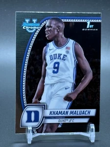 2024-25 1st Bowman Chrome U University #46 KHAMAN MALUACH Duke - Imagen 1 de 2