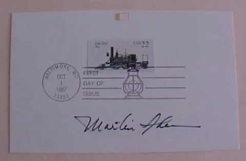US AUTOGRAPH MOVIE ACTOR MARTIN SHEEN ON 1987 CARD FD Cover