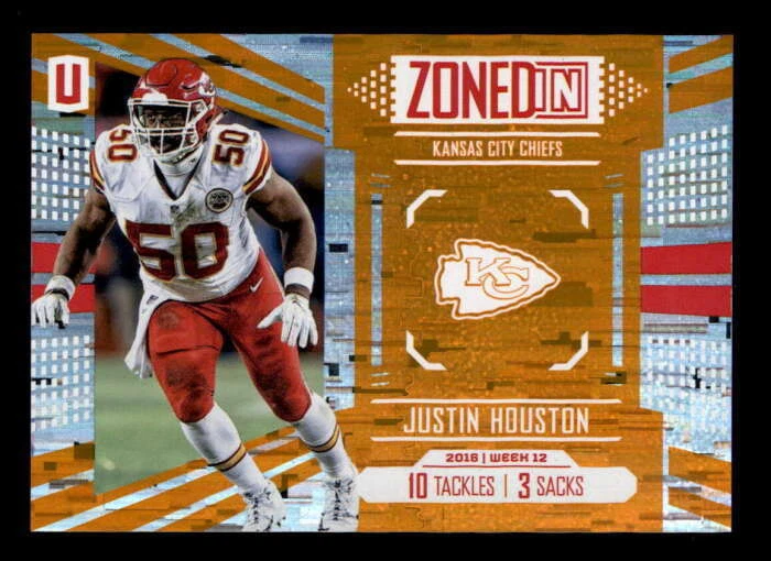 JUSTIN HOUSTON 2017 PANINI UNPARALLELED #ZI-12 ZONED IN WIND CHIMES #/25 BD9328 - Image 1 of 1