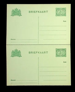 Nederland briefkaart 80 b I ongebruikt paar - Bild 1 von 2
