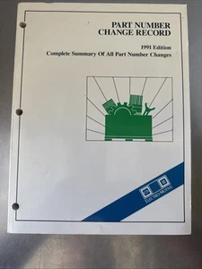 GM EMD Locomotive Service Part Number Change Record Original Mechanics Copy 1991 - Picture 1 of 10