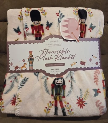 EnVogue Queen Size Christmas Nutcracker Blanket BNWT - Image 1 of 2