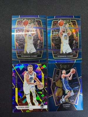 (4) Stephen Curry Select Prizm HOLO Phoenix Cracked Ice Premier Warriors - Image 1 of 2
