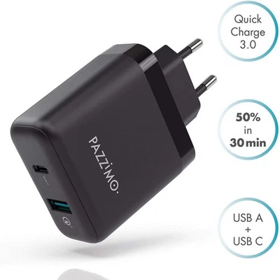 Netz-Ladegerät 6A 33W USB-C USB QC 3.0 Netzteil für Apple Samsung Huawei Xiaomi - Bild 1 von 4