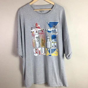 St Louis Cardinals Molina 4 x St Louis Blues O’Reilly 90 T Shirt 5XL - Picture 1 of 4