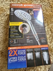 Waterpik UltraThin + Hand Held Shower Head With PowerPulse Massage - Picture 1 of 5