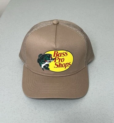 Sombrero BASS PRO SHOPS Gone Fishing para Hombres Camionero Snapback Exterior Beige Tostado NUEVO Foto 1 de 4