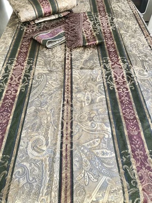 Paneles y corbatas forrados de colección Croscill Town House Dover Manor 80”x85” EE. UU. Foto 1 de 4