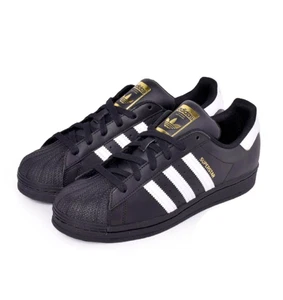 adidas GS Superstar Core Black/Cloud White/Gold EF5398 j - Picture 1 of 7