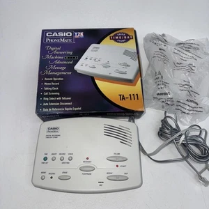 CASIO PhoneMate TA-111 Cyfrowa sekretarka Telefon Mate 1998 Open Box - Zdjęcie 1 z 5