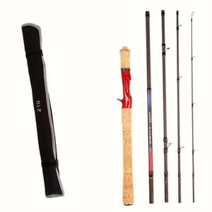 Angelrute Kohlefaser Spinn Castingrute 6,6ft 7ft 7,5ft 8ft Stange 5-teilig - Bild 1 von 36