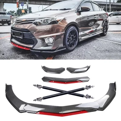 Front Bumper Lip Splitter Spoiler carbon fiber Body Kit For Toyota Avalon XLE XS Foto 1 de 4