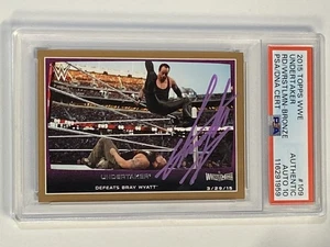 UNDERTAKER 2015 Topps WWE #109 Wrestlemania Bronze Autograph PSA DNA 10 Auto - Picture 1 of 2