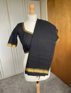 Saree with Ready-Made Blouse - Picture 1 of 5