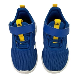 Adidas Toddler Boy Racer Tr23 Shoes Blue and Yellow Slip-On Sneakers, Size 7 - Picture 1 of 7