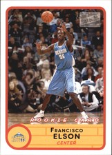 2003-04 Bazooka Denver Nuggets Basketball Card #231 Francisco Elson Rookie