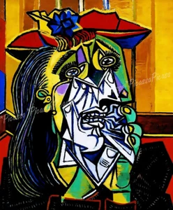 Weeping Woman Picasso art Kunstwerk Deko Bild 30x42 Leinwand Collection A1PP30 - Picture 1 of 4