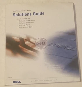 Dell Dimension 8200 Systems Solutions Guide Dell Support Very Good - Picture 1 of 1
