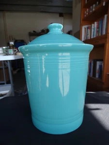 Fiesta Discontinued Turquoise Large 3 QT Storage Canister, Seal & Lid VGUC - Picture 1 of 14