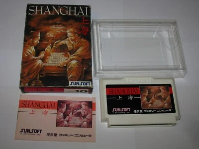 Shanghai Famicom NES Japan import boxed + manual US Seller  - Image 1 of 4