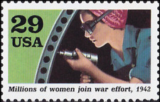 US #2697h MNH 1992 Woman with drill millions women join war [Mi2309 YT2106]