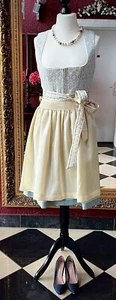 Krüger Dirndl Araminta Gr. 38 Hellblau, Creme 60er Länge - Bild 1 von 10