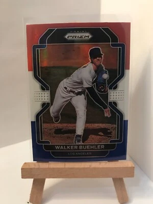 2022 Panini Prizm Red White Blue Prizm #72 Walker Buehler Dodgers - Image 1 of 2