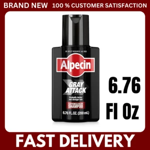Alpecin Gray Attack Shampoo für Männer 6,76 flüssige Unzen – verdunkelt das Haar allmählich - Bild 1 von 6