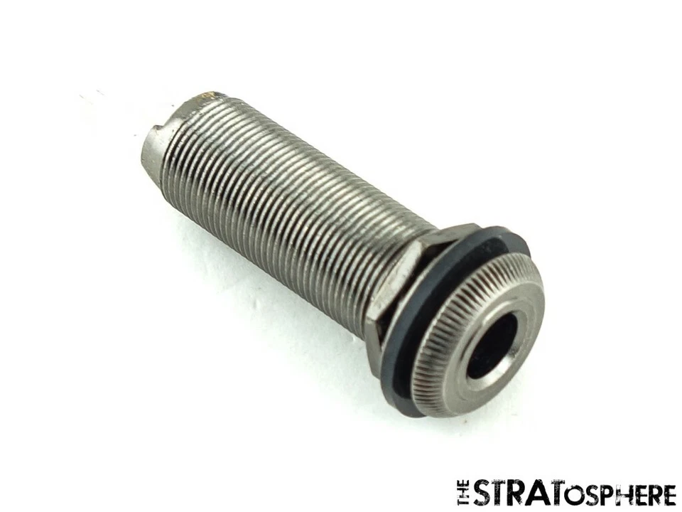 *NUEVO CONECTOR ESTÉREO/MONO de cobre de 1/4" para guitarra y bajo conector de barril de 4 pines negro Foto 1 de 1